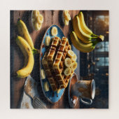Puzzle Gaufres avec des bananes (Horizontal)