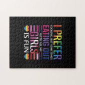 Puzzle Gay Bisexual Pride Flag LGBTQ (Horizontal)