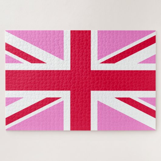 Puzzle GAY PRIDE britannique (Union Jack rose) (Drapeau b (Horizontal)
