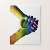 Puzzle Gay pride holding Hands (Vertical)
