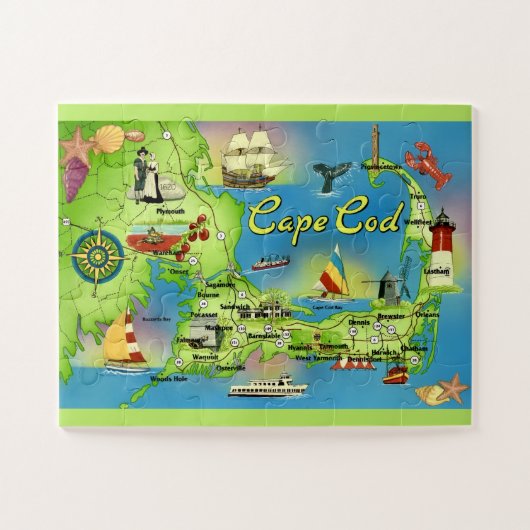 Puzzle géant de Cape Cod (Horizontal)