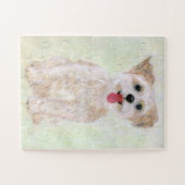 Puzzle géant de chien Morkie (Horizontal)