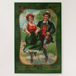 Puzzle géant de danse irlandaise vintage