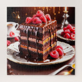 Puzzle géant du gâteau au chocolat et caramel (Vertical)