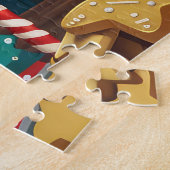 Puzzle Géant Schnauzer Gourmande : Noël Festif (Côté)