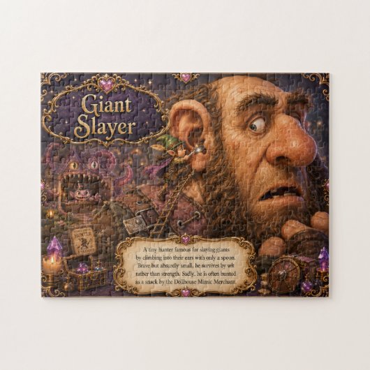 Puzzle Géant Tueur Chasseur Minuscule Aventure Fantastiqu (Horizontal)