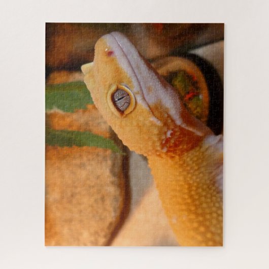 Puzzle Gecko jaune léopard (Vertical)