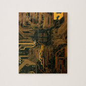 Puzzle Geek Sortie carte circuit électronique orange PCB  (Vertical)