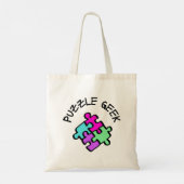 Puzzle Geek Tote Bag (Achterkant)