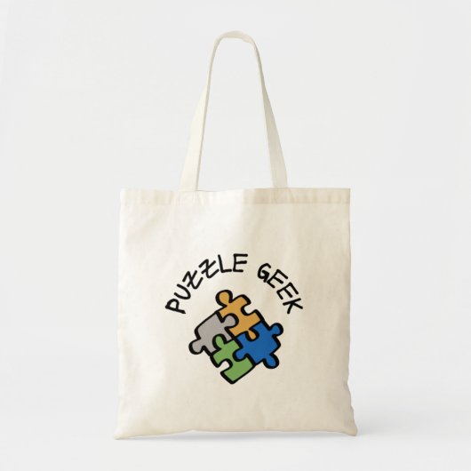Puzzle Geek Tote Bag (Voorkant)