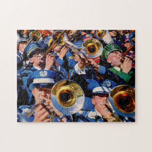 Puzzle geeks de bande de foule de trombone AKA fou