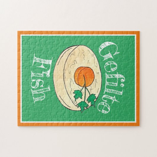 Puzzle Gefilte Fish Jours fériés Shabbat Pâques Nourritur (Horizontal)