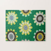 Puzzle - Gele Daisies in Crochet Legpuzzel (Horizontaal)