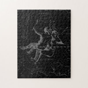 Puzzle Gemini Constellation Map Engraving par Hevelius