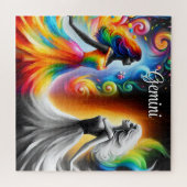 Puzzle Gemini Twins Couleur et noir et blanc Horoscope (Horizontal)