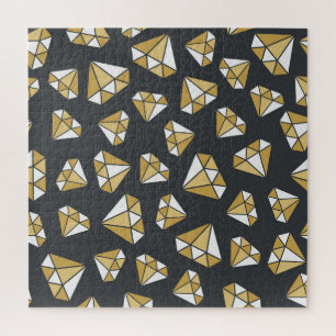 Puzzle Gemstone Thème Vintage Motif sans couture.