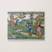 Puzzle Genèse 21 1-14 Abraham offrant d'Isaac, franc (Horizontal)