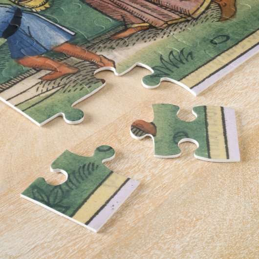 Puzzle Genèse 21 1-14 Abraham offrant d'Isaac, franc (Côté)