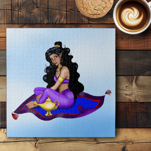 Puzzle Genie Magic Carpet Lamp Blue Sky