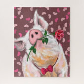 Puzzle Gentleman Pig (Vertical)