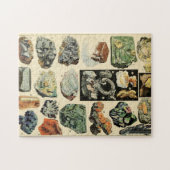 Puzzle Géologie des roches minérales vintages (Horizontal)