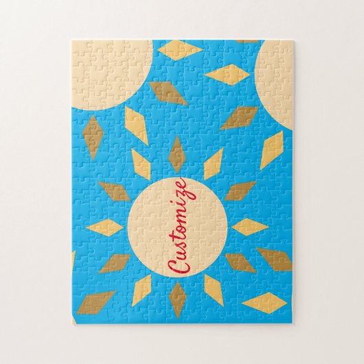 Puzzle Geometric Sun Circle Thunder_Cove (Vertical)