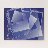 Puzzle Géométrie bleue (Horizontal)