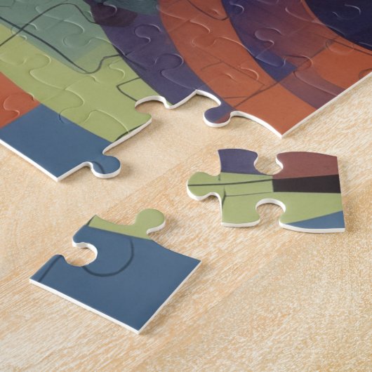 Puzzle géométrique Abstrait - Art moderne (Côté)