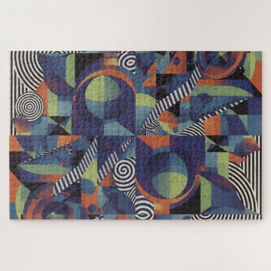 Puzzle géométrique Abstrait - Art moderne (Horizontal)