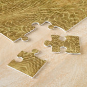 Puzzle géométrique abstrait doré (Côté)