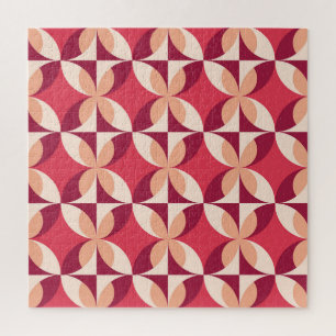 Puzzle Géométrique Abstraite : Conception textile transpa