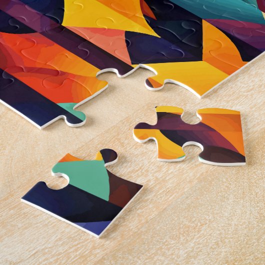 Puzzle Géométrique colorée (Côté)