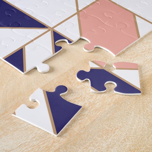 Puzzle Géométrique complexe, vintage moderne, application (Côté)