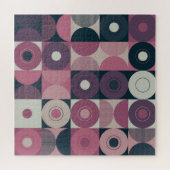 Puzzle Géométrique du milieu du siècle : motif abstrait e (Horizontal)