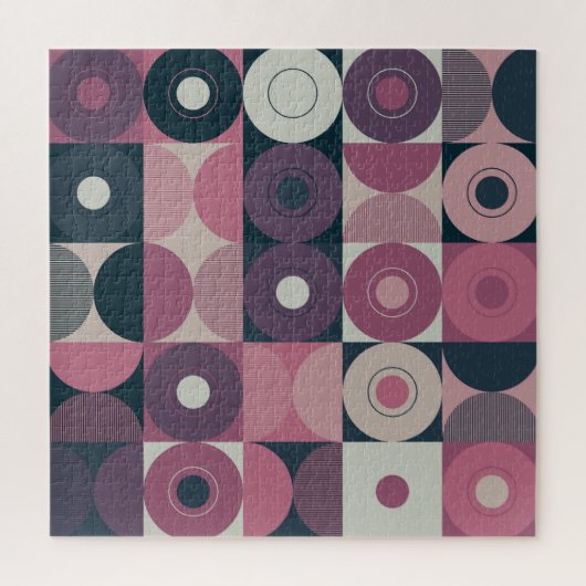 Puzzle Géométrique du milieu du siècle : motif abstrait e (Vertical)