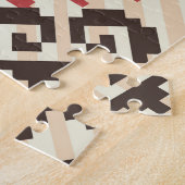 Puzzle Géométrique ethnique : Abstrait sans fil (Côté)