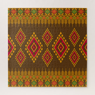 Puzzle Géométrique ethnique, conception traditionnelle, r