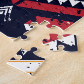 Puzzle Géométrique Ethnique Oriental : Traditionnelle San (Côté)