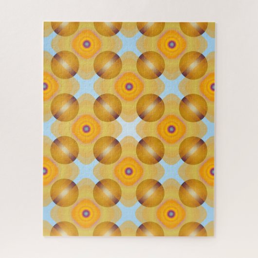 Puzzle Géométrique jaune inhabituel (Vertical)