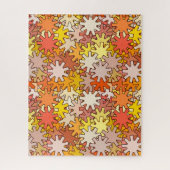 Puzzle Géométrique moderne, Or de moutarde et Brown (Vertical)