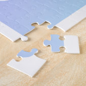 Puzzle Géométrique Rose & Violet Cool | Initiales de Coup (Côté)