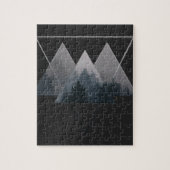 Puzzle Geometry Triangles Misty Fores (Vertical)