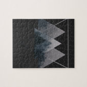 Puzzle Geometry Triangles Misty Forest (Horizontal)