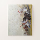 Puzzle George Catlin attaque l'ours grizzli 1844 (Vertical)