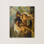 Puzzle George Stubbs | un lion attaquant un cheval, (Vertical)