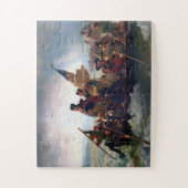 Puzzle George Washington Traversant Le Delaware (Vertical)