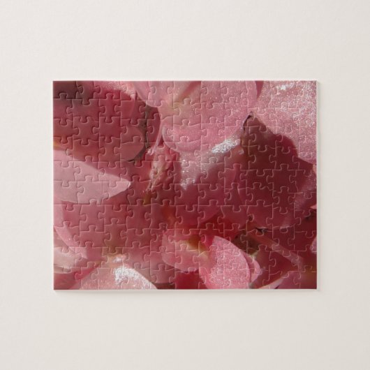 Puzzle Géranium rose : presque solide Rose clair (Horizontal)