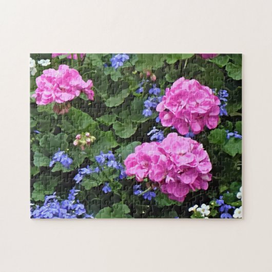 Puzzle Geraniums et Periwinkle (Horizontal)