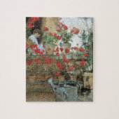 Puzzle Geraniums par Childe Hassam, Impressionnisme Vinta (Vertical)