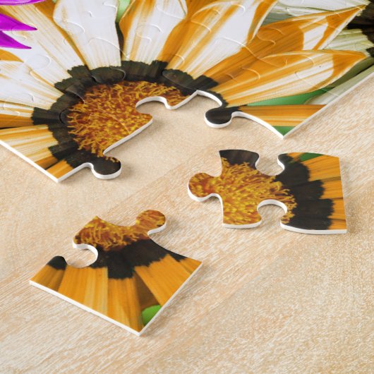 Puzzle Gerbera fleurie colorée (Côté)